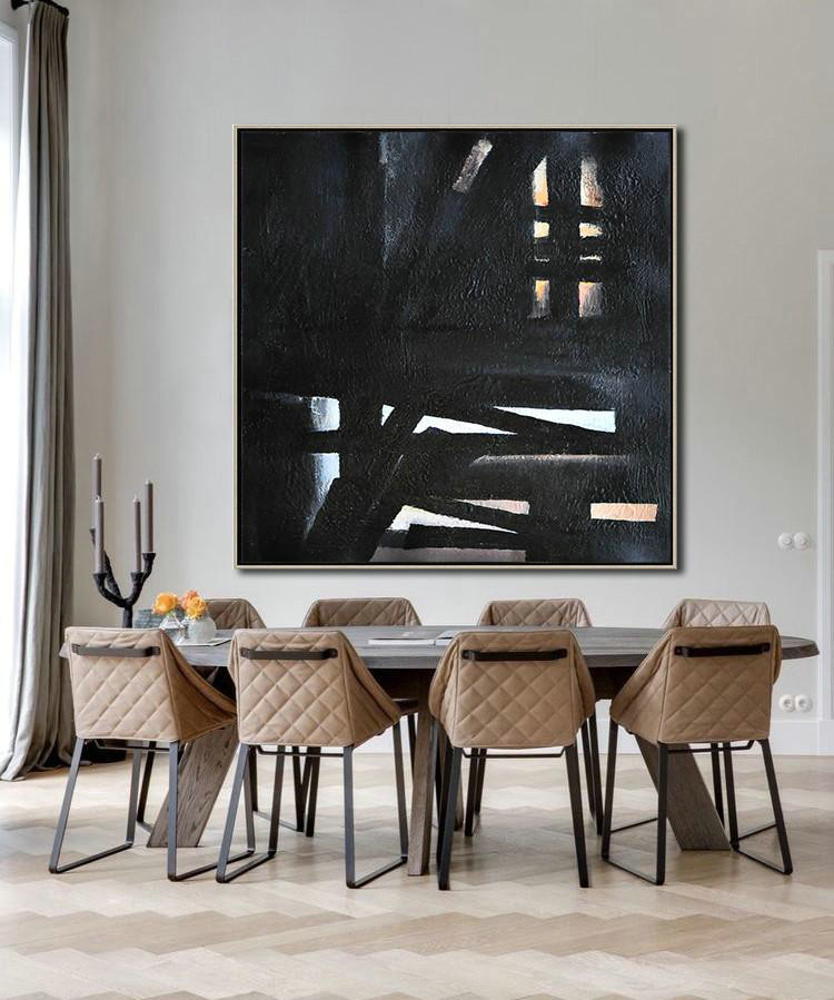 Large Abstract Painting,Oversized Minimal Painting On Canvas - Unique Canvas Art